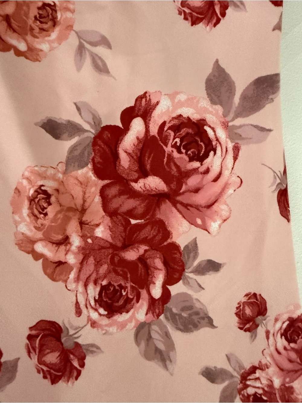 Forever 21 Pink Rose-Print Slip Dress / Feminine Floral Print Maxi Dress Size M - Picture 4 of 8